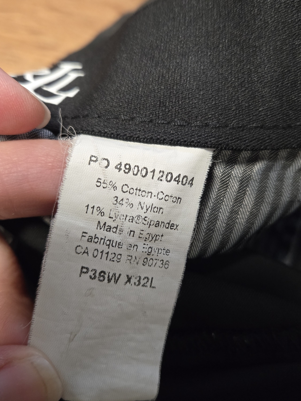 Lauren Ralph Lauren Black Men's Dress Pants Size 36 - Picture 4 of 8